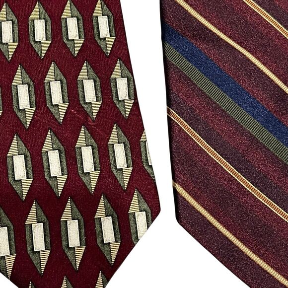 Roundtree And York Mixed Lot of 6 Mens Neck Ties Silk Classic Work Multicolor 72 - Picture 6 of 9